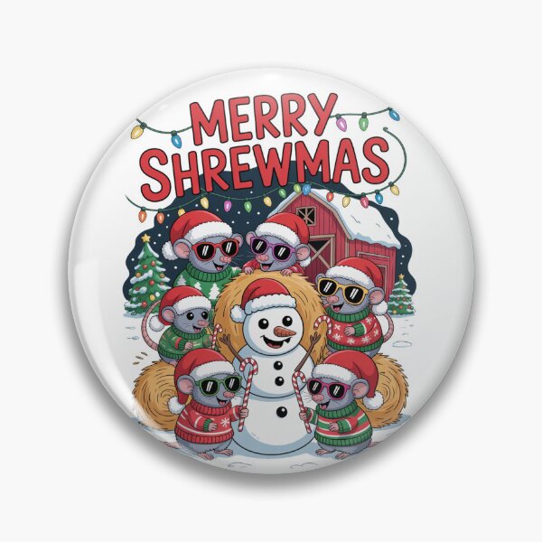 Item preview, Christmas Shrew T-Shirt – Kawaii Holiday Mouse Design, Funny Winter Animal Tee, Cute Xmas Gift Idea for Kids & Adults designed and sold by kaka8888.