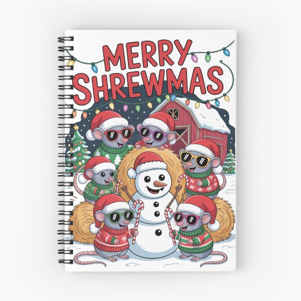 Item preview, Christmas Shrew T-Shirt – Kawaii Holiday Mouse Design, Funny Winter Animal Tee, Cute Xmas Gift Idea for Kids & Adults designed and sold by kaka8888.