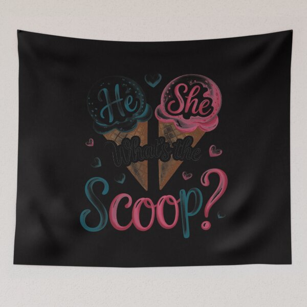 Item preview, He or She What's The Scoop Ice Cream Gender Reveal Party Men Women Girls Kids designed and sold by Silicula.