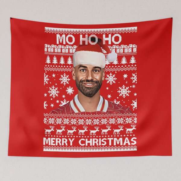 Item preview, Merry Christmas Mo Salah Liverpool Red Christmas Jumper Mo Ho Ho  designed and sold by MassonCalepon.