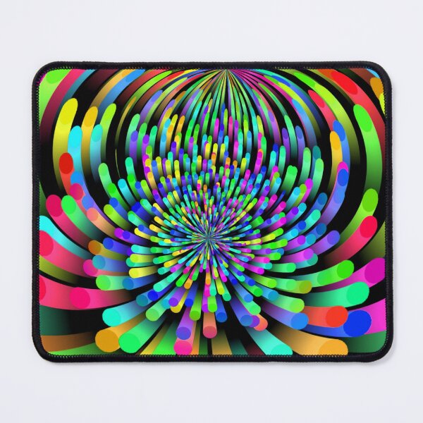 Item preview, Swirl of Multi-Colored Cylindrical Shapes Abstract ~ 12.2.25.9 designed and sold by ArtByLeanie123.