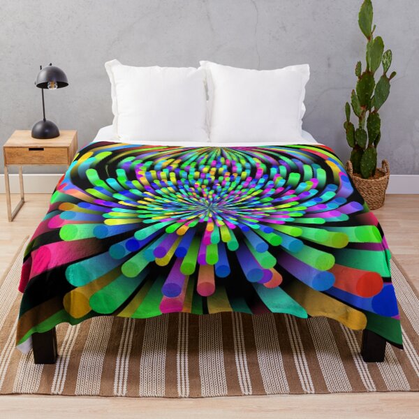 Item preview, Swirl of Multi-Colored Cylindrical Shapes Abstract ~ 12.2.25.9 designed and sold by ArtByLeanie123.