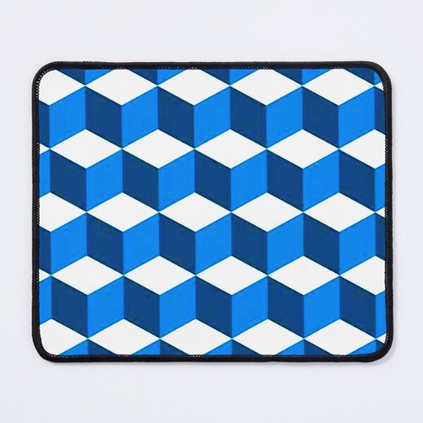 Item preview, Mid Century Modern Scandinavian Navy Blue Geometric Pattern designed and sold by Foxbo33kin.