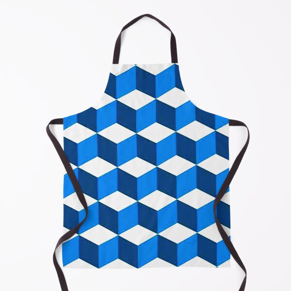 Aperçu de l'œuvre Motif géométrique bleu marine scandinave moderne du milieu du siècle créée et vendue par Foxbo33kin.