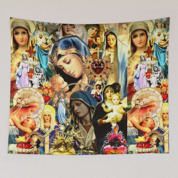Artikelvorschau, Collage der Heiligen Jungfrau Maria – Katholizismus entworfen und verkauft von CMooreWorx.