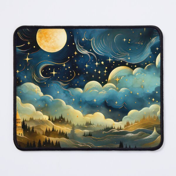 Item preview, Dreamscape With Magical Moon, Heavenly Stars, Angelic Clouds designed and sold by DEC02.