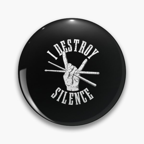 Item preview, I Destroy Silence  Drummer Drumming designed and sold by RuthSheila.