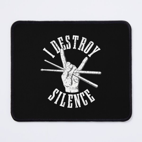 Item preview, I Destroy Silence Drummer Drumming designed and sold by RuthSheila.
