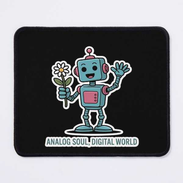 Item preview, Analog Soul Digital World Robot Old School Tech designed and sold by Rotasiin.