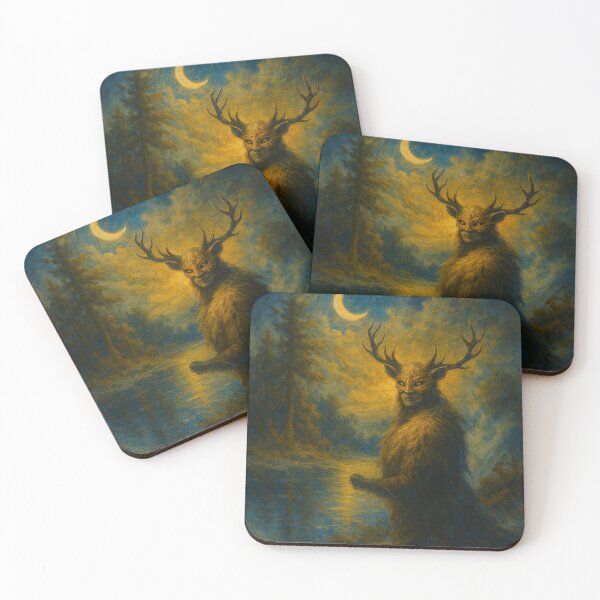 Item preview, The Antlered Oracle of Moonmirror Lake designed and sold by afrancisCL.