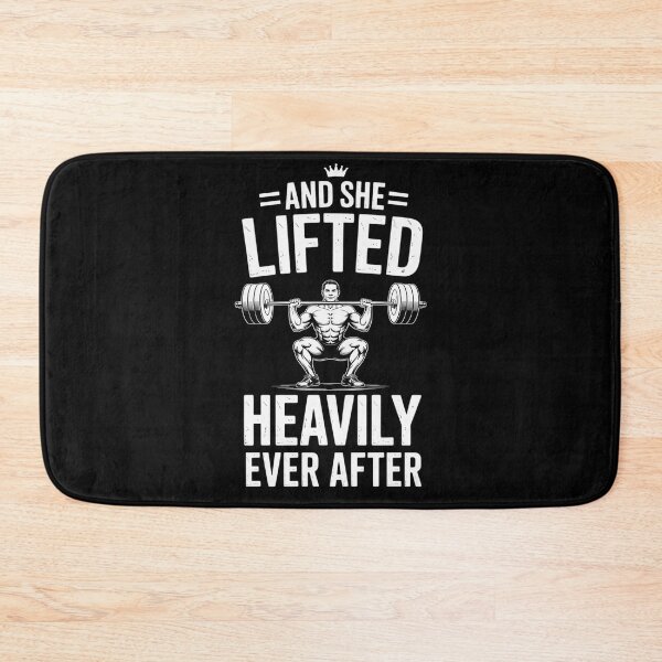 Item preview, and She Lifted Heavily Ever After Gym Motivation designed and sold by Rotasiin.