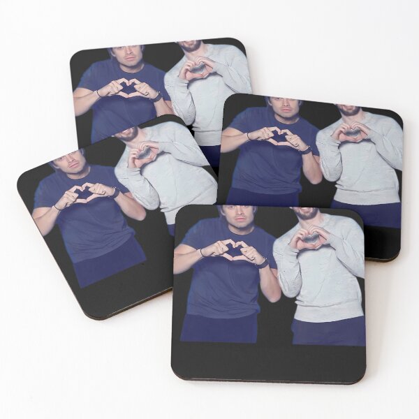 Item preview, Chris-Evans--Sebastian-Stan-Hearts designed and sold by MichaelFranks.