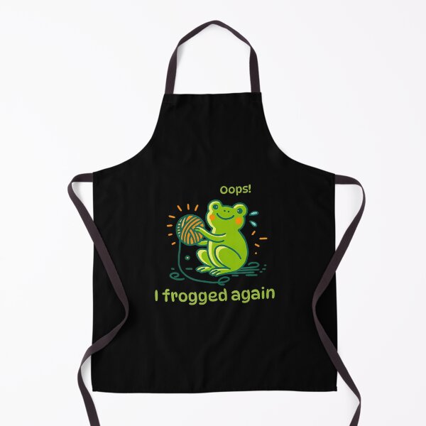 Item preview, Oops I Frogged Again Funny Crochet Knitting Beginner designed and sold by TashiaJerrie.