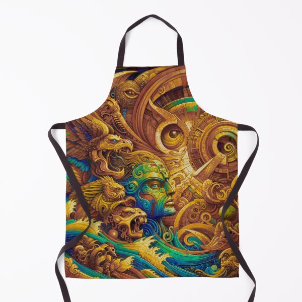 Item preview, Sunstone Guardian of the Dawn | Mythic Mesoamerican-Inspired Solar Mural designed and sold by TheOuroborean.