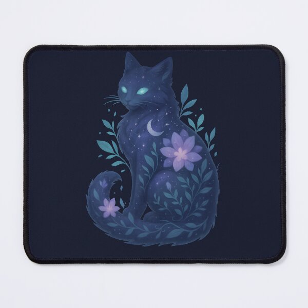 Item preview, Astral Cat Spirit – Witchcore Star-Bloom Familiar designed and sold by HBR-Graphics.