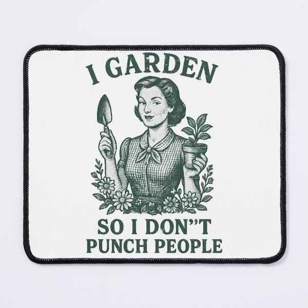 Item preview, I Garden So I Dont Punch People Vintage Retro Gardening Humor designed and sold by zakugan.