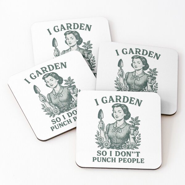 Item preview, I Garden So I Dont Punch People Vintage Retro Gardening Humor designed and sold by zakugan.