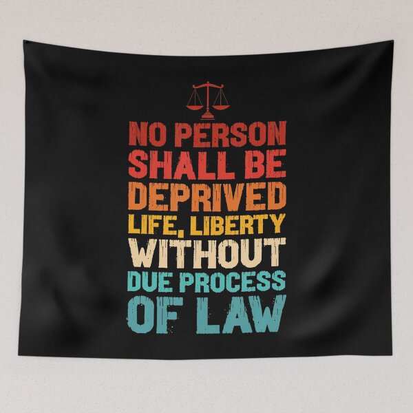 Item preview, Deprived Life Liberty Without Due Process Statement designed and sold by AndreaBonnie.
