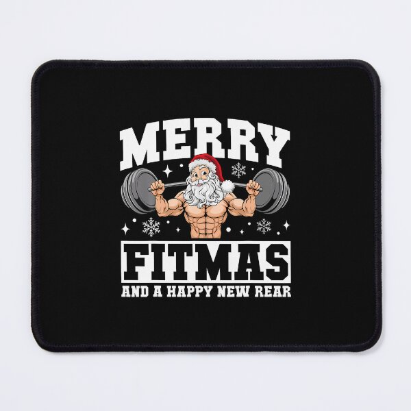 Item preview, Merry Fitmas Funny Santa Fitness Gym Workout Ugly Christmas designed and sold by KristinDebra.
