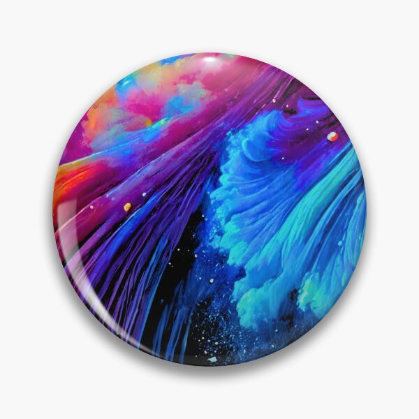 Item preview, Petal Surge | Neon Pink & Blue Square Galaxy Art  designed and sold by TheOuroborean.