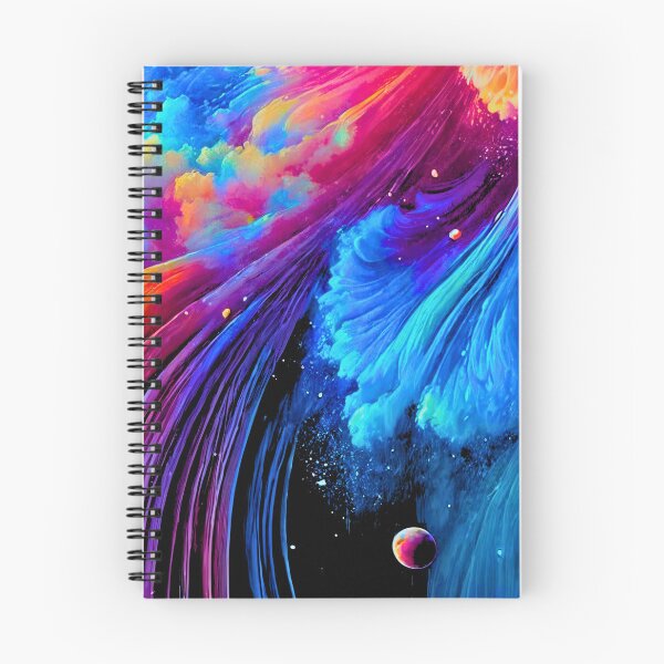 Item preview, Petal Surge | Neon Pink & Blue Square Galaxy Art  designed and sold by TheOuroborean.