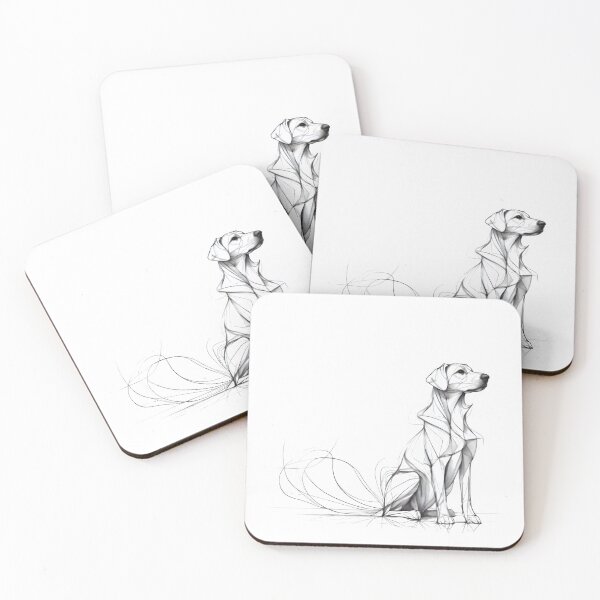 Item preview, Elegant Line Art Dog Illustration designed and sold by SoftyDesigns.