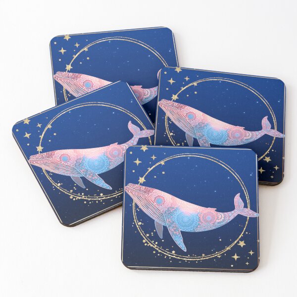 Item preview, Mystical Whale Flying Through the Starry Sky designed and sold by sorara-shop.
