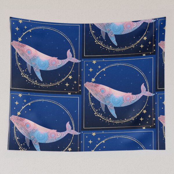 Item preview, Mystical Whale Flying Through the Starry Sky designed and sold by sorara-shop.