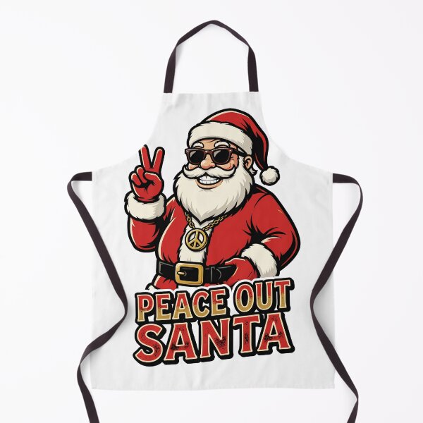 Item preview, PEACE OUT SANTA Cool Retro Claus designed and sold by Quillway.