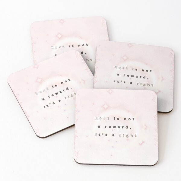 Item preview, Rest Is Not a Reward, It’s a Right – Soft Self-Care Quote Design designed and sold by BlessedStudio31.