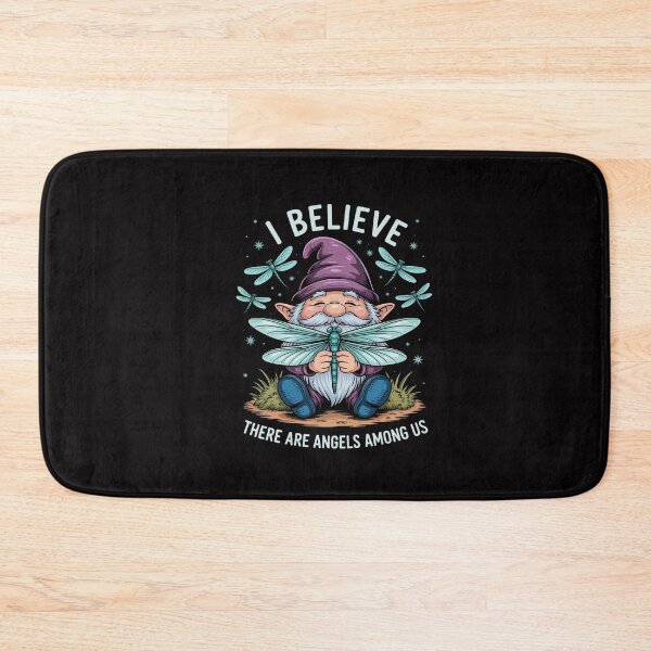 Item preview, Gnome I Believe There Are Angels Among Us Dragonfly designed and sold by GalaFunny.
