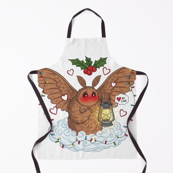 Item preview, Mothman Under the Mistletoe designed and sold by CryptidCharm.