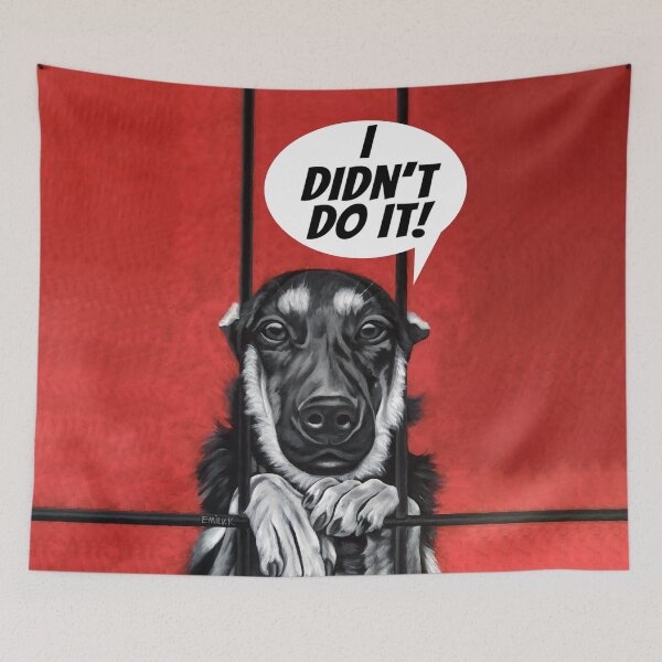 Item preview, A dog longing for freedom designed and sold by EmilyDouArt.