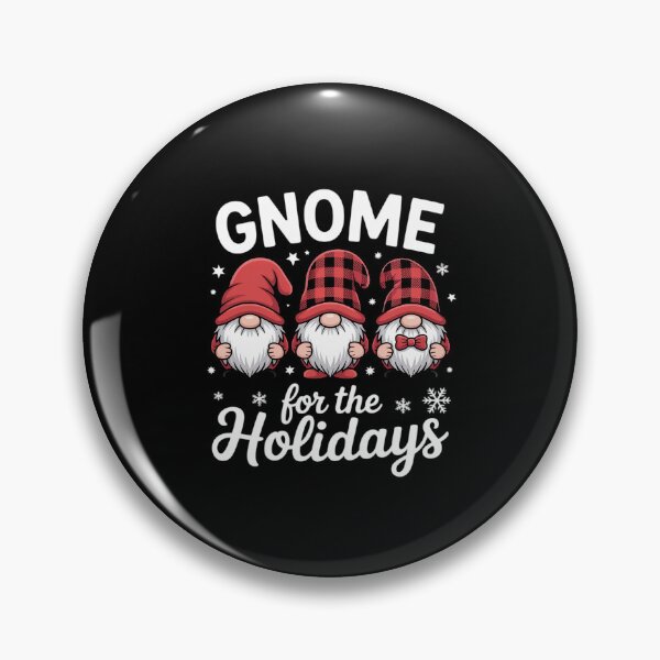 Item preview, Gnome for the Holidays Buffalo Plaid 3 Gnomes Christmas Xmas designed and sold by RustsyMin.