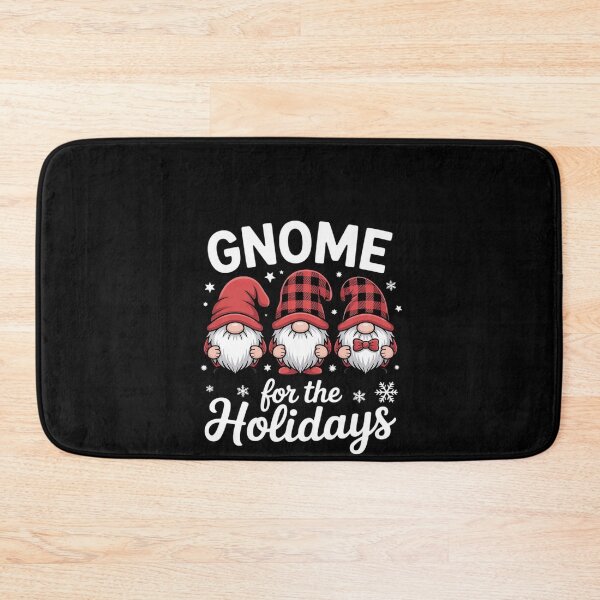 Item preview, Gnome for the Holidays Buffalo Plaid 3 Gnomes Christmas Xmas designed and sold by RustsyMin.