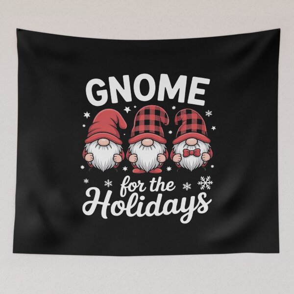 Item preview, Gnome for the Holidays Buffalo Plaid 3 Gnomes Christmas Xmas designed and sold by RustsyMin.