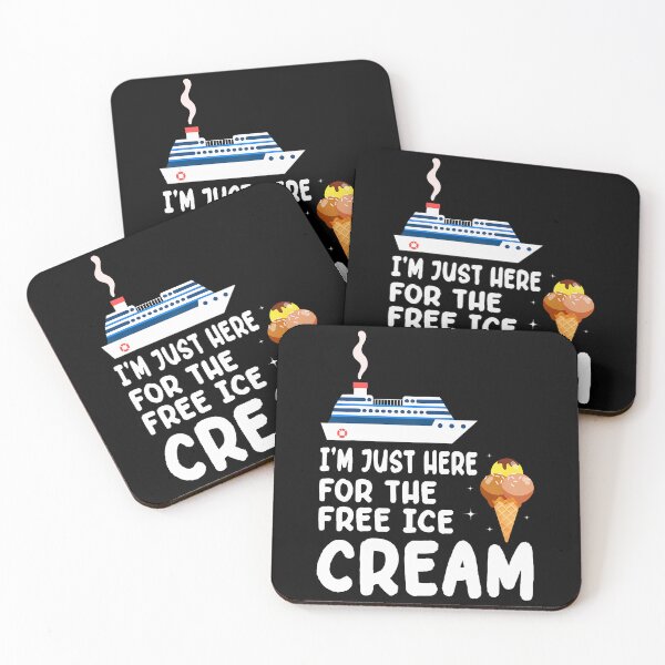 Item preview, I'M Just Here For The Free Ice Cream Family Trip Cruise 2024 designed and sold by DollieMichele.