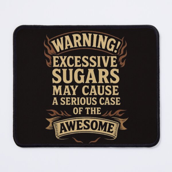 Item preview, Funny Sugar Warning with Awesome Attitude designed and sold by DiabetesPrints.