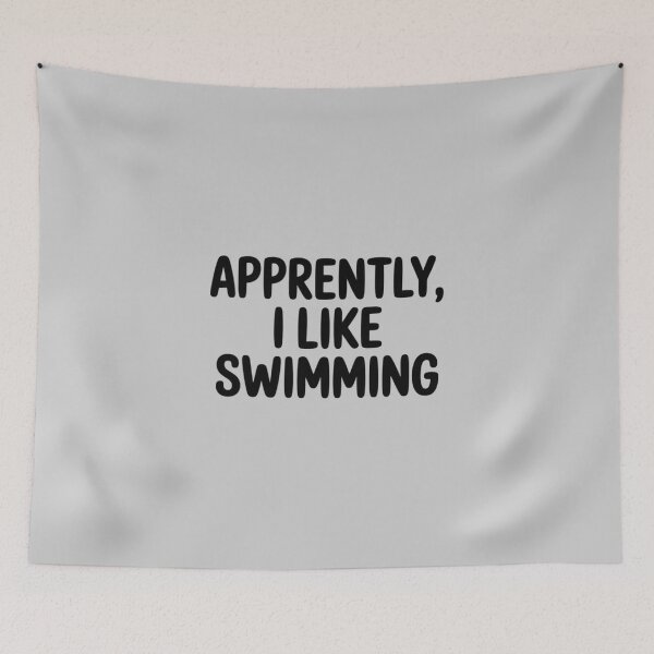 Item preview, Apparently I Like Swimming Mom Dad Sister Brother Fan designed and sold by LinlinsDemons.