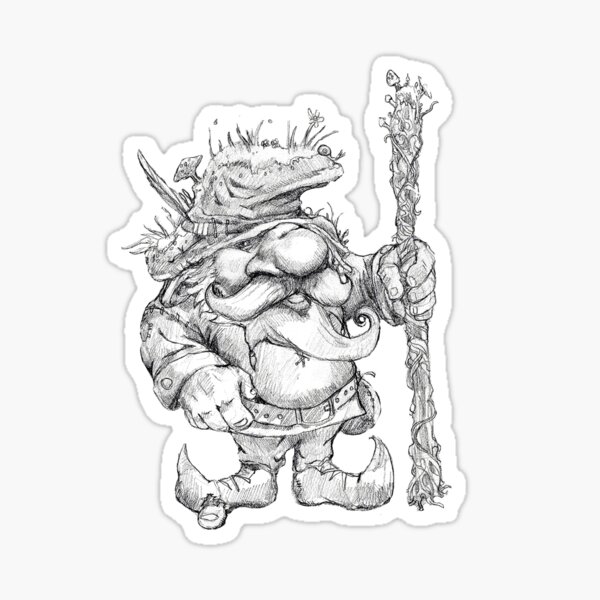 Mossy Gnome Sticker