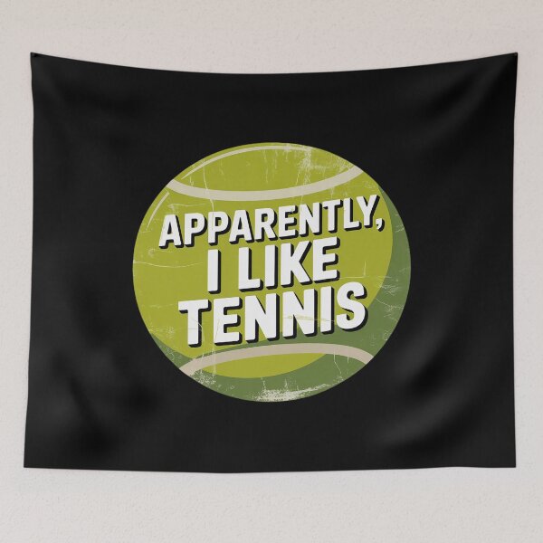 Item preview, Apparently I Like Tennis Mom Dad Sister Brother Fan designed and sold by LinlinsDemons.