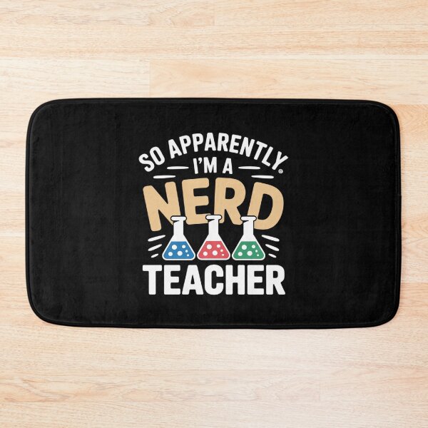 Item preview, Apparently I'm Nerd Teacher Funny Science Educator designed and sold by LinlinsDemons.