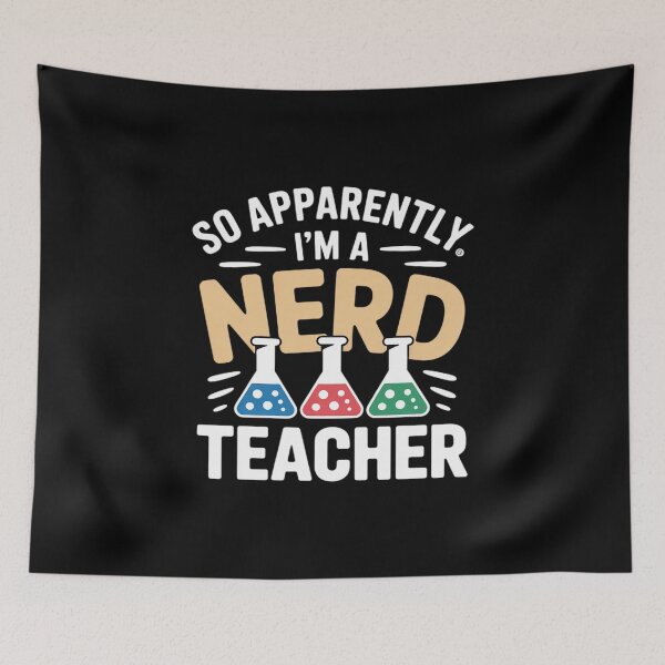 Item preview, Apparently I'm Nerd Teacher Funny Science Educator designed and sold by LinlinsDemons.
