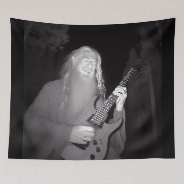 Item preview, in the Forest Tee-Shirt - Old Man Wizard Playing Guitar  designed and sold by DorikoKazan.