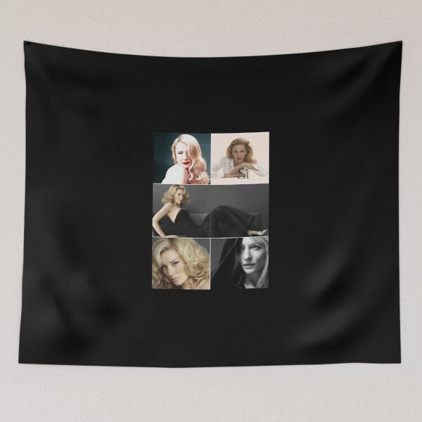 Item preview, Cate-Blanchett-Australian-Actor-Black-And-White-Aesthetic-Photos-Collage----- designed and sold by DavidMack23.