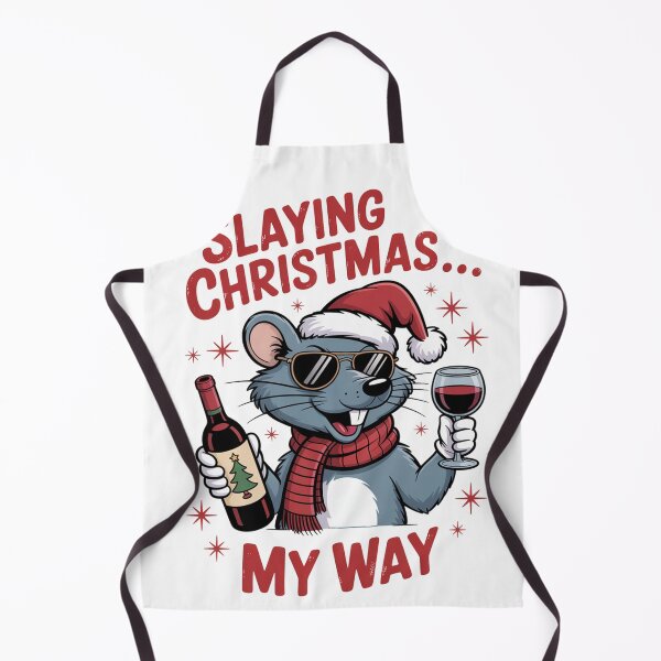 Item preview, slaying Christmas Shrew T-Shirt – Kawaii Holiday Mouse Design, Funny Winter Animal Tee, Cute Xmas Gift Idea for Kids & Adults designed and sold by kaka8888.