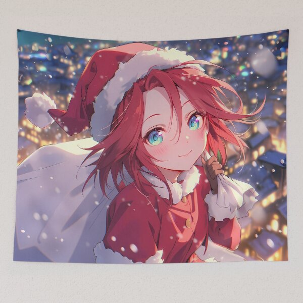 Item preview, Stephanie Dola Christmas Cheer No Game No Life Anime Girl Santa Claus Winter Night designed and sold by CarlosBender.