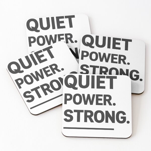 Item preview, Quiet Power Strong Moves – Minimalist Quote Design designed and sold by Irene Catchmind.