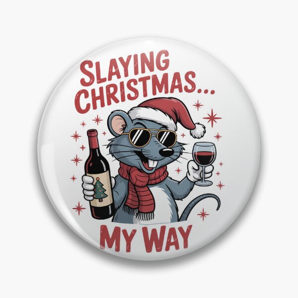 Item preview, slaying Christmas Shrew  T-Shirt – Kawaii Holiday Mouse Design, Funny Winter Animal Tee, Cute Xmas Gift Idea for Kids & Adults designed and sold by kaka8888.