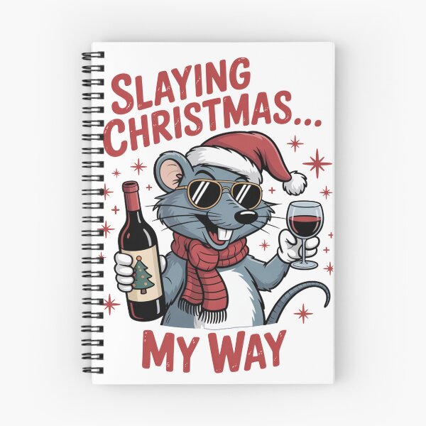 Item preview, slaying Christmas Shrew  T-Shirt – Kawaii Holiday Mouse Design, Funny Winter Animal Tee, Cute Xmas Gift Idea for Kids & Adults designed and sold by kaka8888.